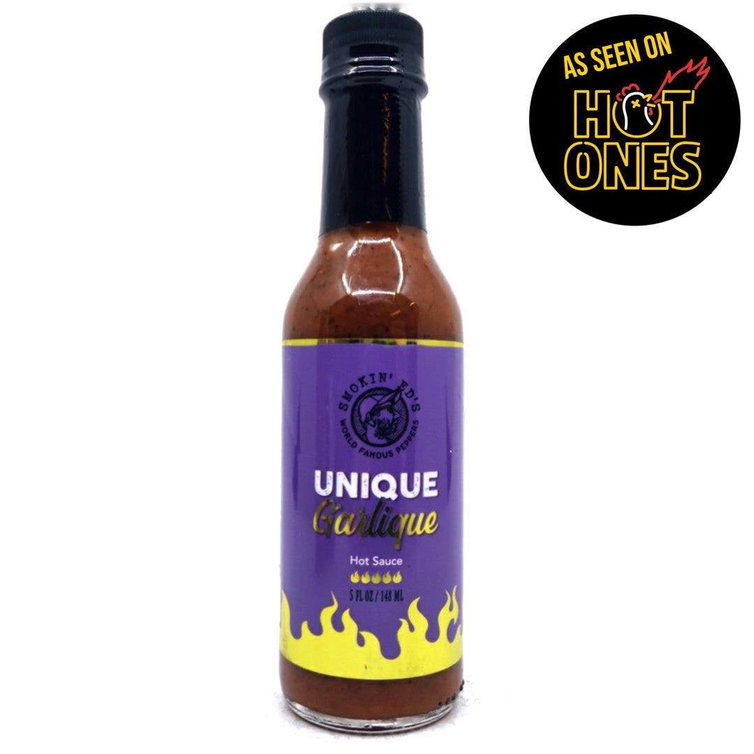 PuckerButt Unique Garlique Hot Sauce (148ml)-Hop Burns & Black