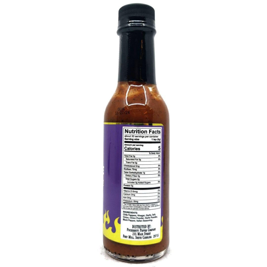 PuckerButt Unique Garlique Hot Sauce (148ml)-Hop Burns & Black