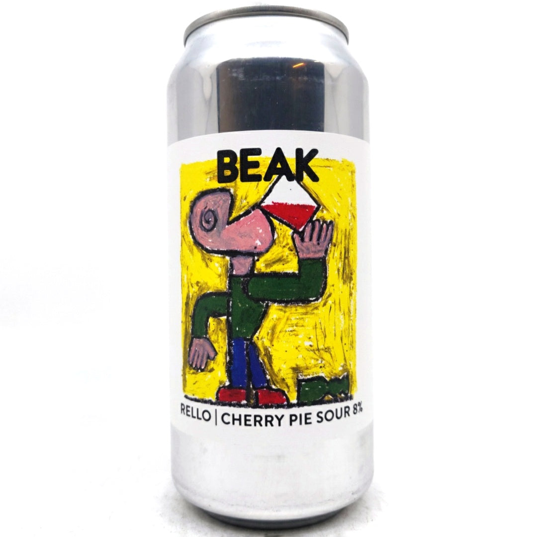 Beak Brewery Rello Cherry Pie Sour 8% (440ml can)-Hop Burns & Black