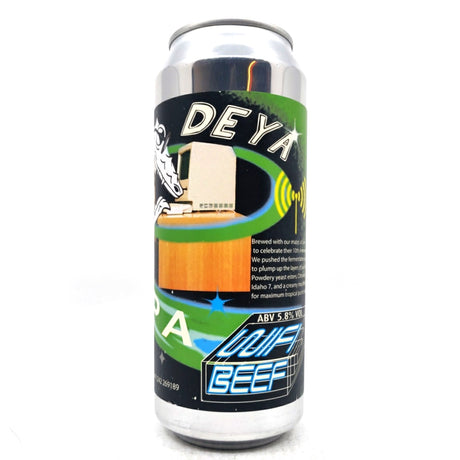 DEYA x Siren WiFi Beef IPA 5.8% (500ml can)-Hop Burns & Black