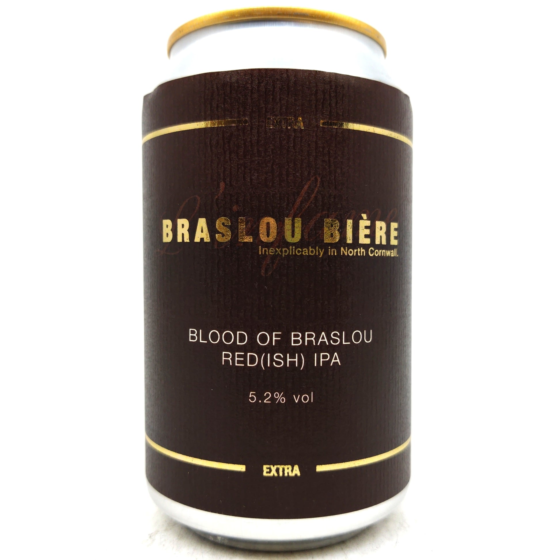 Braslou Biere Blood Of Braslou Red(dish) IPA 5.2% (330ml can)-Hop Burns & Black