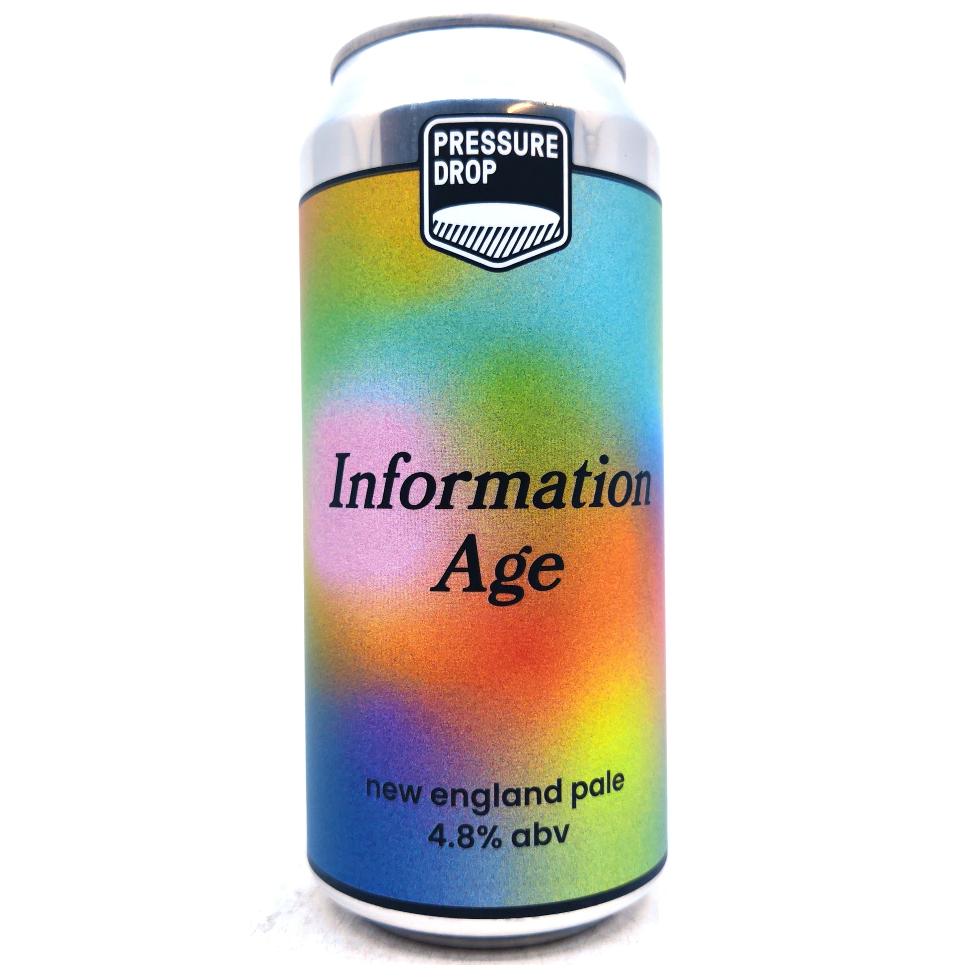 Pressure Drop Information Age New England Pale Ale 4.8% (440ml)-Hop Burns & Black