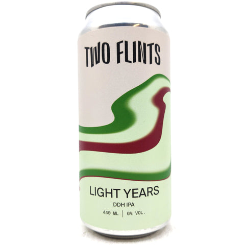 Two Flints Light Years DDH IPA 6% (440ml can)-Hop Burns & Black