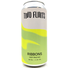 Two Flints Ribbons Hazy Pale Ale 4.5% (440ml can)-Hop Burns & Black