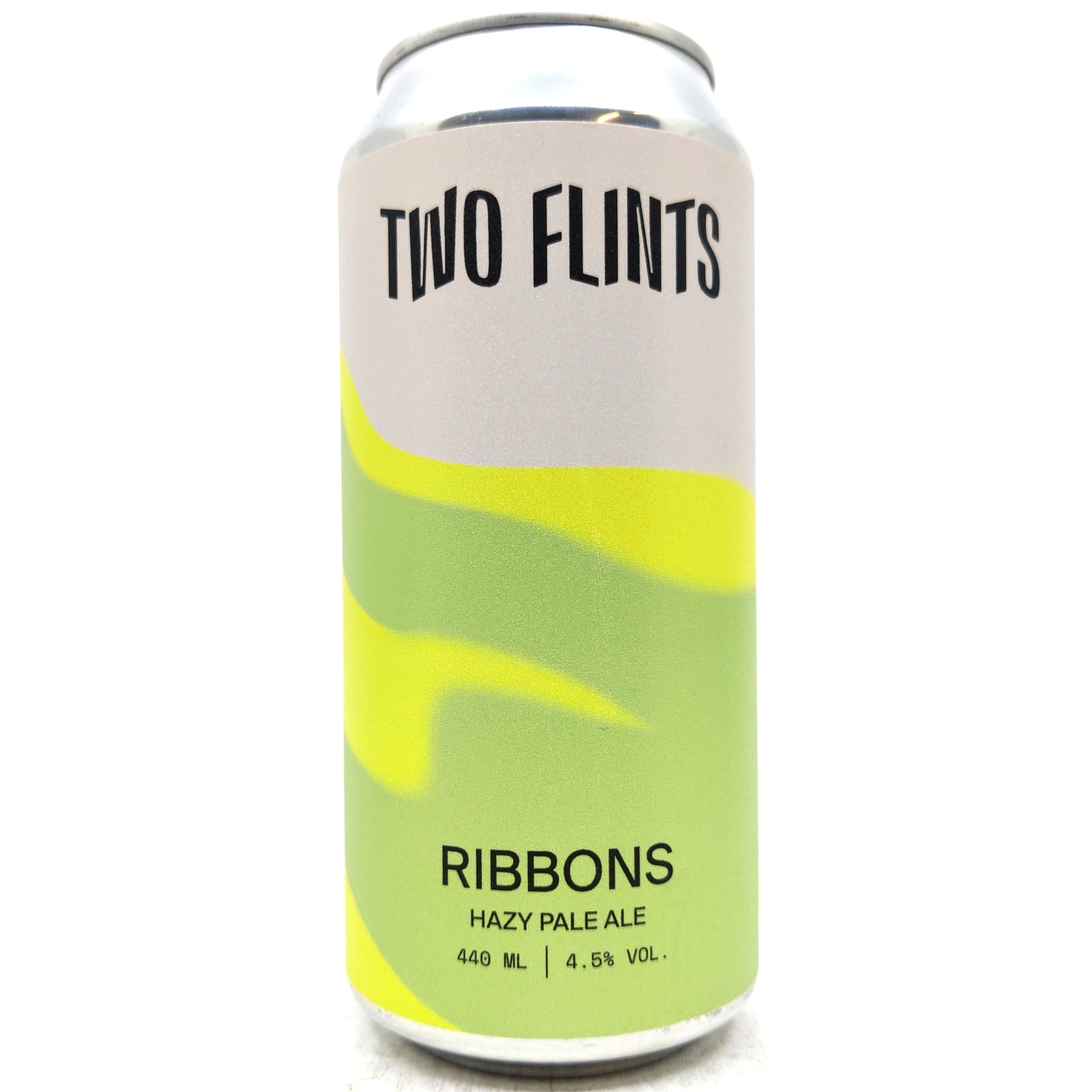 Two Flints Ribbons Hazy Pale Ale 4.5% (440ml can)-Hop Burns & Black