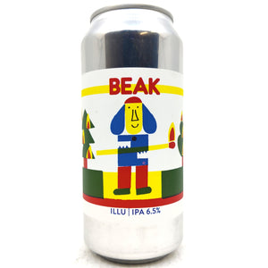 Beak Brewery Illu IPA 6.5% (440ml can)-Hop Burns & Black