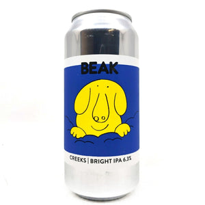 Beak Brewery Creeks Bright IPA 6.3% (440ml can)-Hop Burns & Black