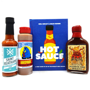 Hot Sauce Book & Sauce Pack (book + 3 sauces)