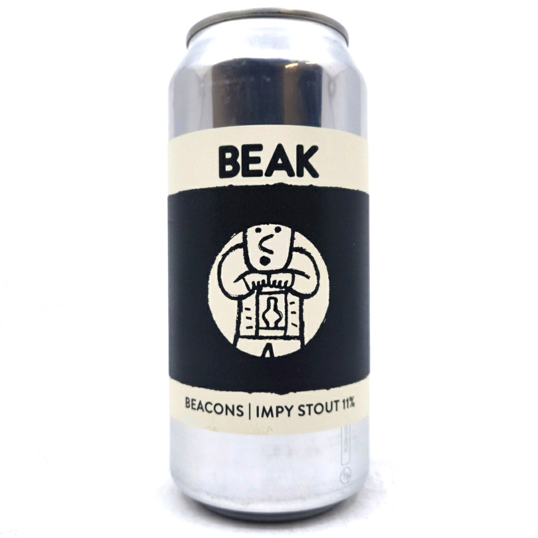 Beak Brewery Beacons Impy Stout 11% (440ml can)-Hop Burns & Black