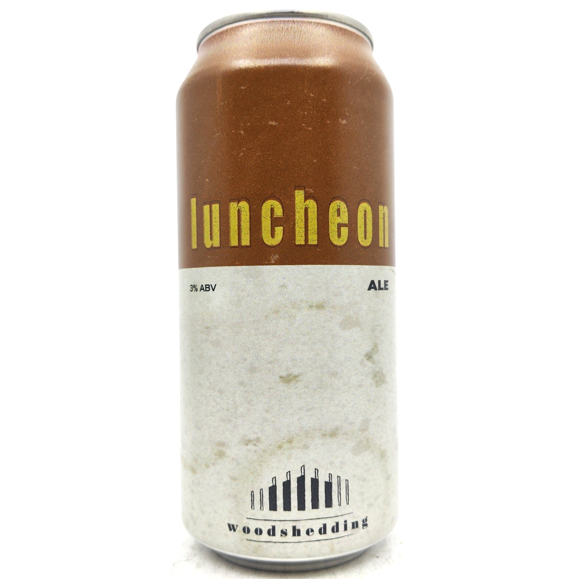 Woodshedding Luncheon Pale Ale 3% (440ml can)-Hop Burns & Black