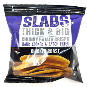 Slabs Chicken Roast Chunky Potato Crisps (80g)-Hop Burns & Black