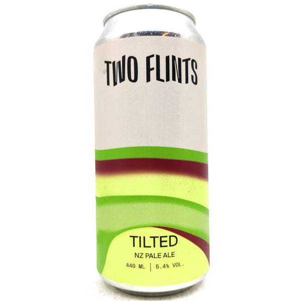 Two Flints Tilted Hazy Pale Ale 5.4% (440ml can)-Hop Burns & Black