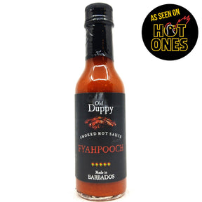 Old Duppy Fyahpooch Smoked Pepper Sauce (150ml)-Hop Burns & Black
