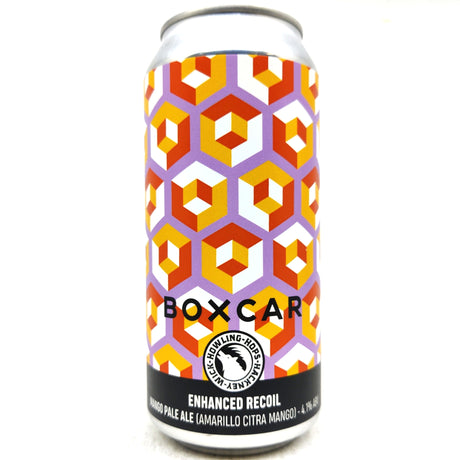 Howling Hops x Boxcar Enhanced Recoil Mango Pale Ale 4.1% (440ml can)-Hop Burns & Black