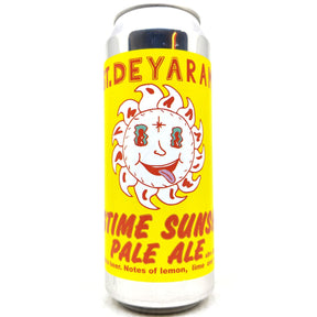 DEYA Longtime Sunshine Citra Pale Ale 4% (500ml can)-Hop Burns & Black