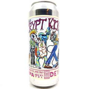 DEYA x Sureshot The Crypt Kicker Five Double IPA 8% (500ml can)-Hop Burns & Black