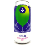 Drop Project Four Birthday New England IPA 5.8% (440ml can)-Hop Burns & Black