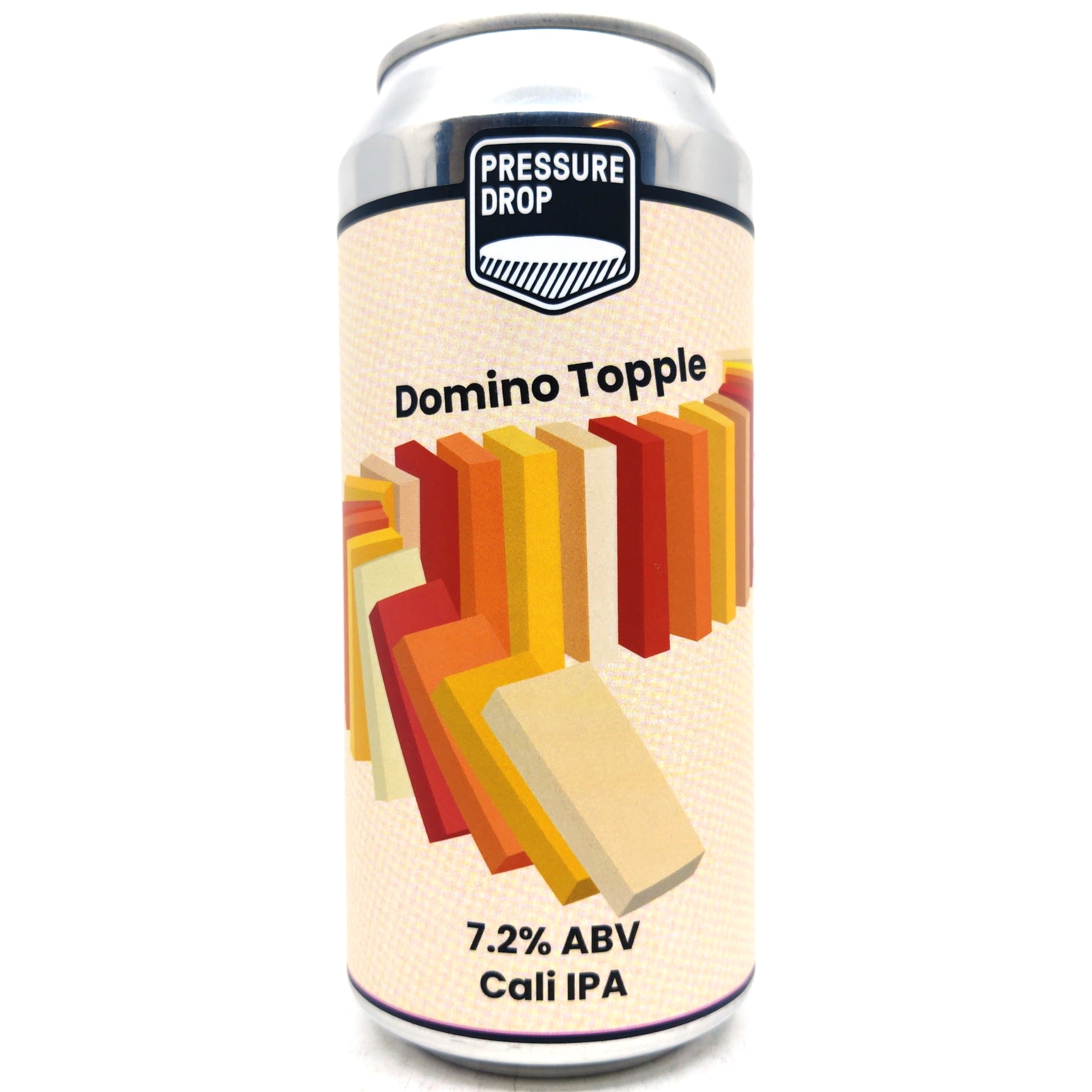 Pressure Drop Domino Topple Mosaic IPA 7.2% (440ml can)-Hop Burns & Black