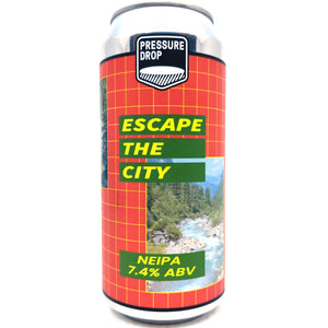 Pressure Drop Escape the City New England IPA 7.4% (440ml can)-Hop Burns & Black