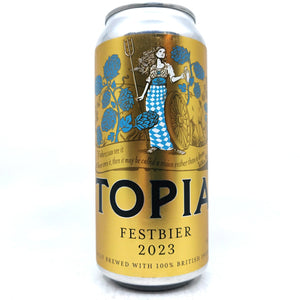 Utopian Festbier 2023 5.5% (440ml can)-Hop Burns & Black