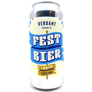 Verdant Festbier Lager 5.5% (440ml can)-Hop Burns & Black