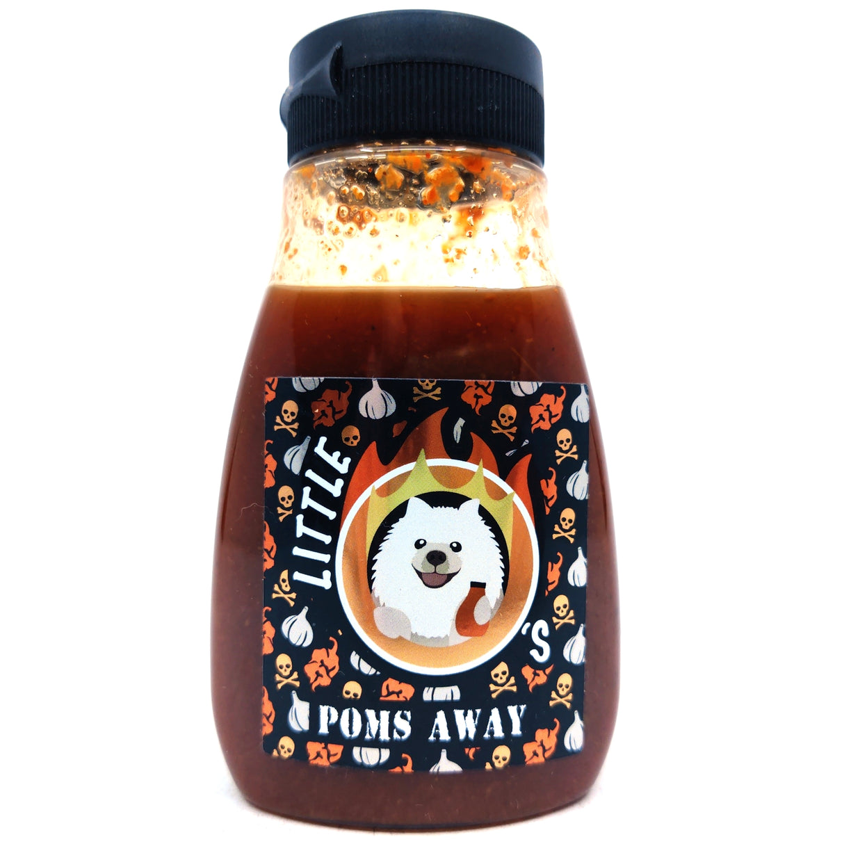 Little O's Poms Away Carolina Reaper Hot Sauce (180g)-Hop Burns & Black