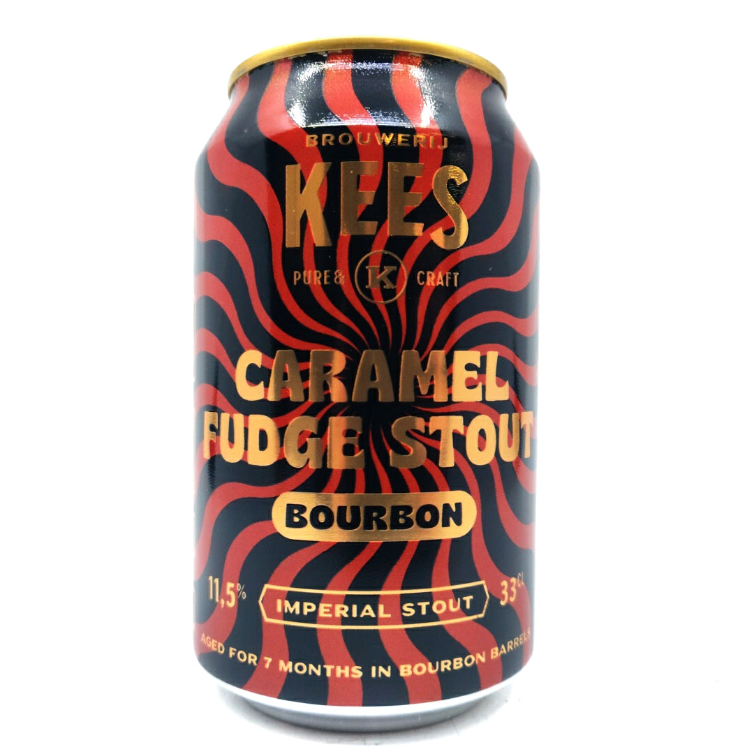 Kees Caramel Fudge Stout BA (Heaven Hill Edition) 11.5% (330ml can)-Hop Burns & Black