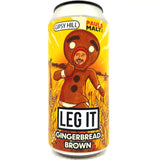 Gipsy Hill Leg It Gingerbread Brown 4.8% (440ml can)-Hop Burns & Black