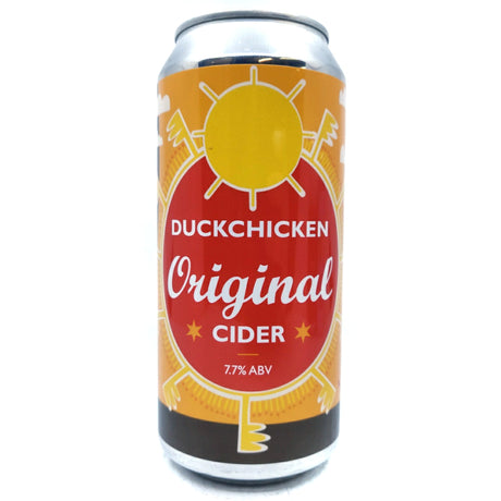 Duckchicken Original Sparkling Cider 7.7% (440ml can)-Hop Burns & Black