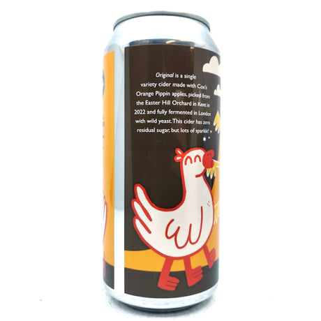 Duckchicken Original Sparkling Cider 7.7% (440ml can)-Hop Burns & Black
