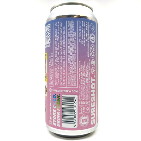 Sureshot Screened Out of Heaven New England IPA 6% (440ml can)-Hop Burns & Black