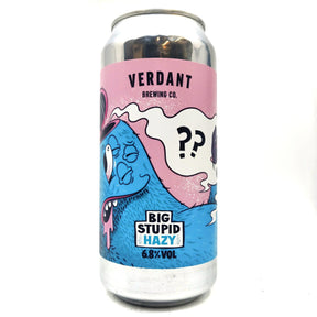 Verdant Big Stupid Hazy IPA 6.8% (440ml can)-Hop Burns & Black