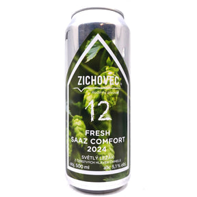 Pivovar Zichovec Fresh Saaz Comfort Czech Pilsner 5.1% (500ml can)-Hop Burns & Black
