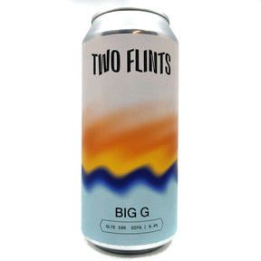 Two Flints Big G Double IPA 8% (440ml can)-Hop Burns & Black