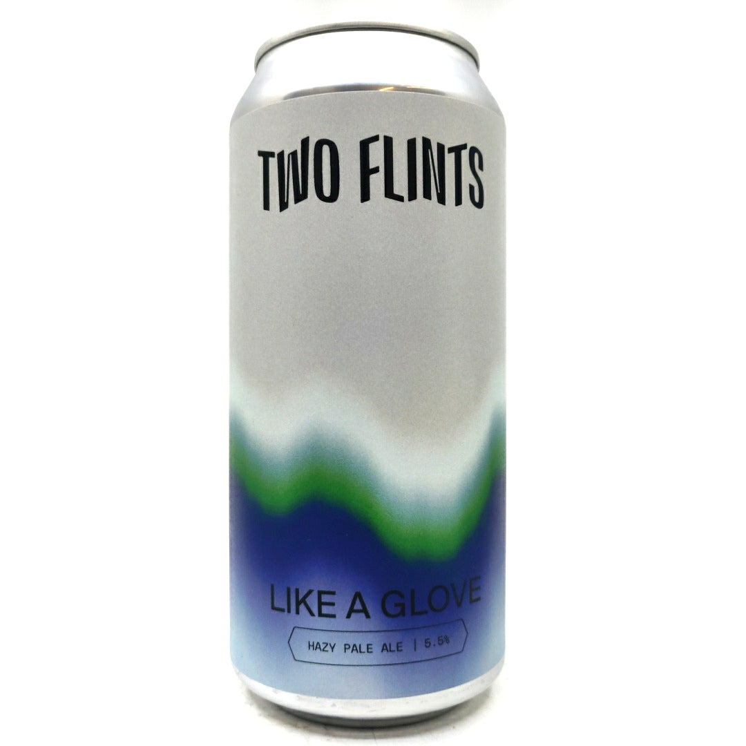 Two Flints Like A Glove Pale Ale 5.5% (440ml can)-Hop Burns & Black
