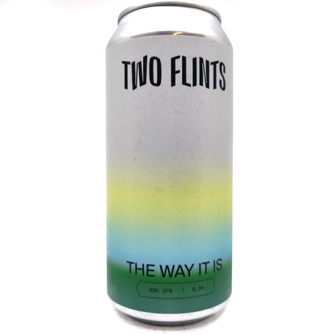 Two Flints The Way It Is DDH IPA 6.5% (440ml can)-Hop Burns & Black