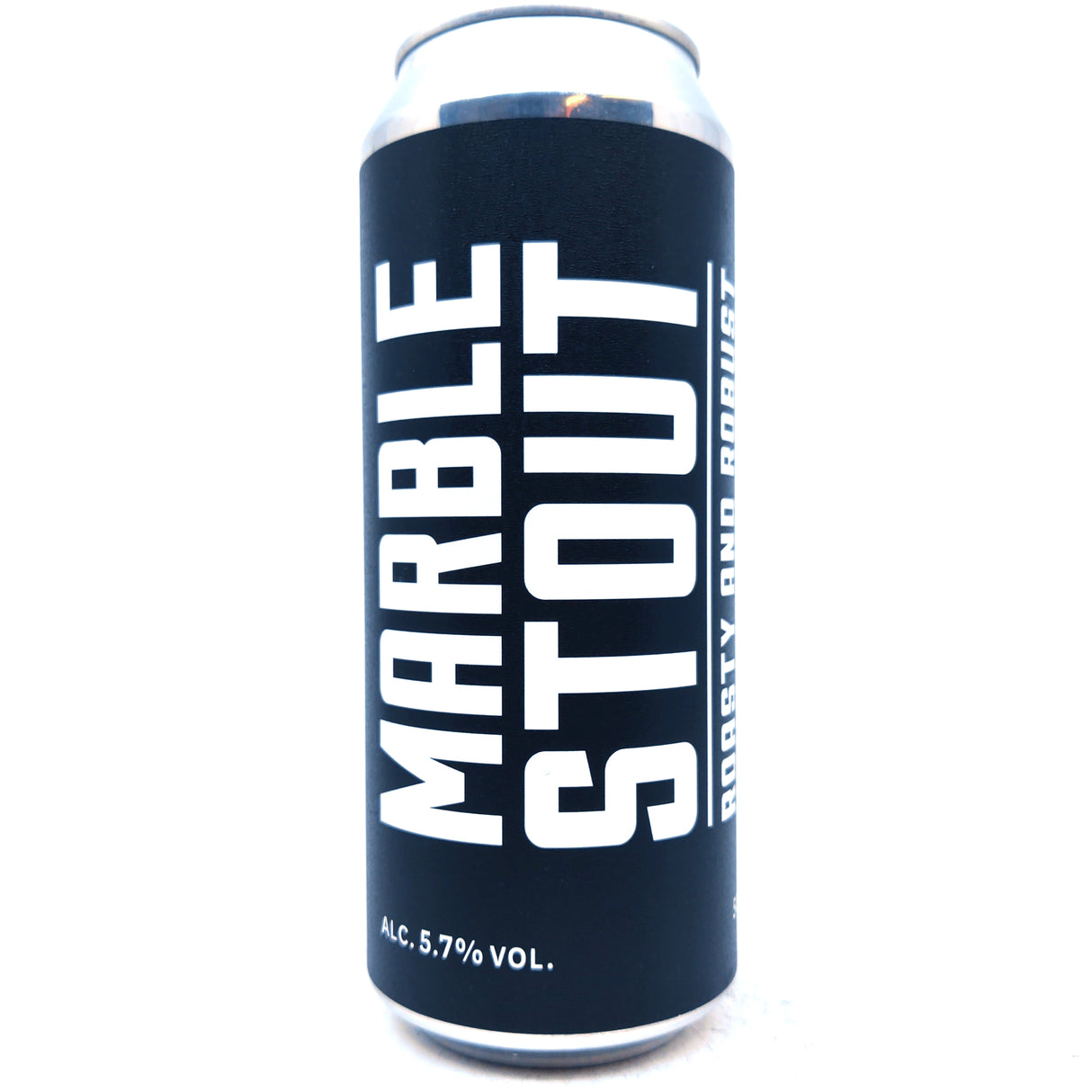 Marble Stout 5.7% (500ml can)-Hop Burns & Black