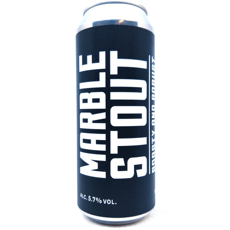 Marble Stout 5.7% (500ml can)-Hop Burns & Black