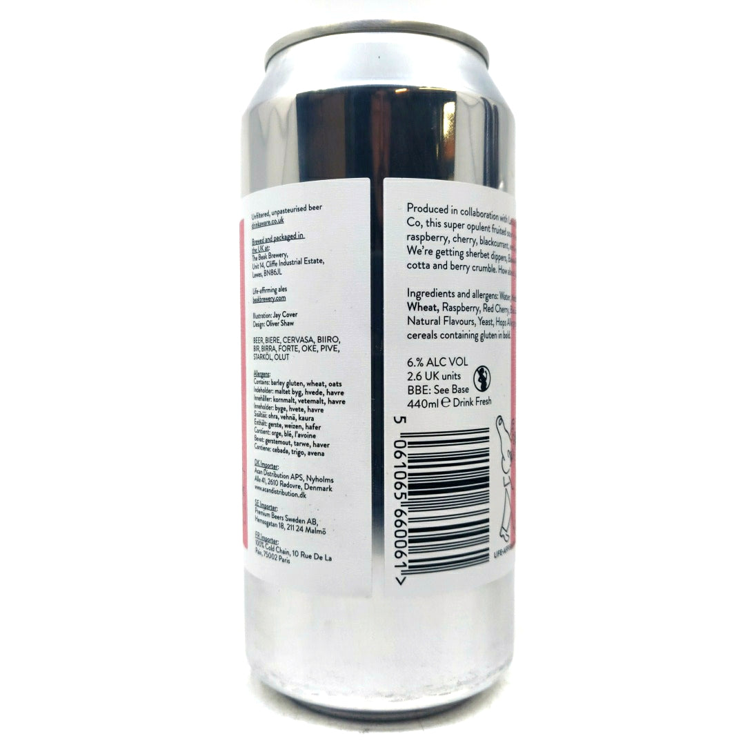 Beak Brewery x Arpus Olia Pastry Sour 6% (440ml can)-Hop Burns & Black
