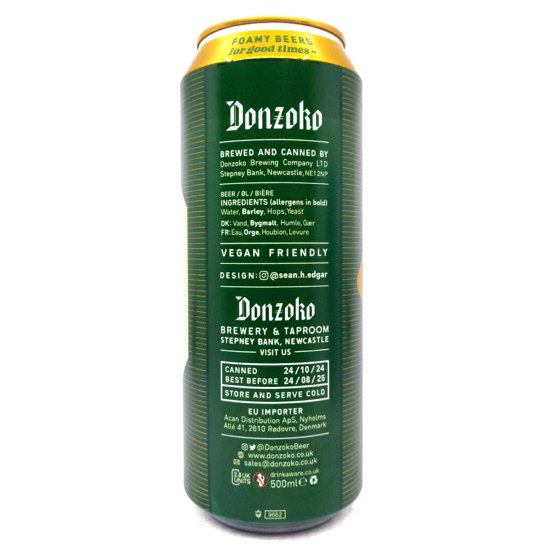 Donzoko Evergreen West Coast Pale Ale 5.5% (500ml can)-Hop Burns & Black