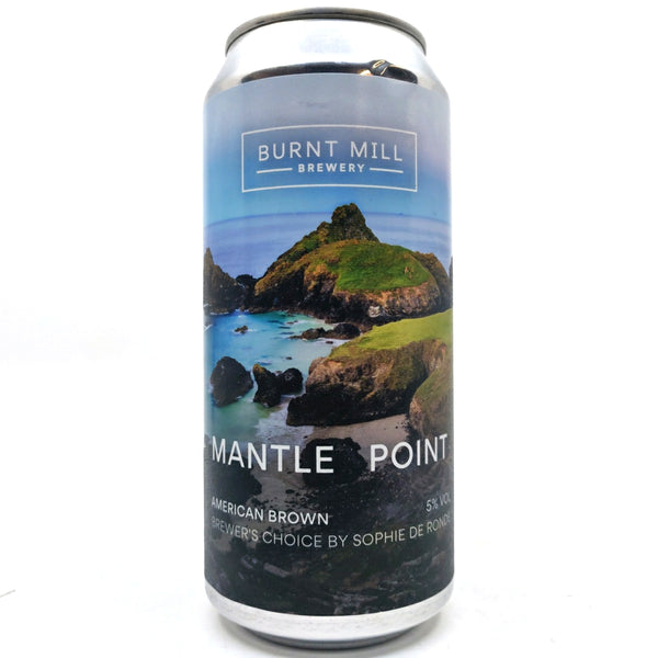 Burnt Mill Mantle Point Brown Ale 5% (440ml can)-Hop Burns & Black