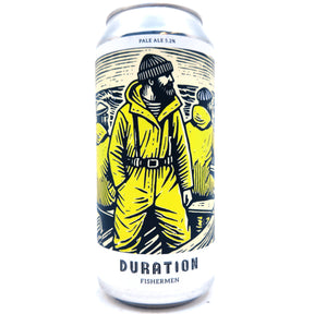 Duration Fishermen Pale Ale 5.2% (440ml can)-Hop Burns & Black