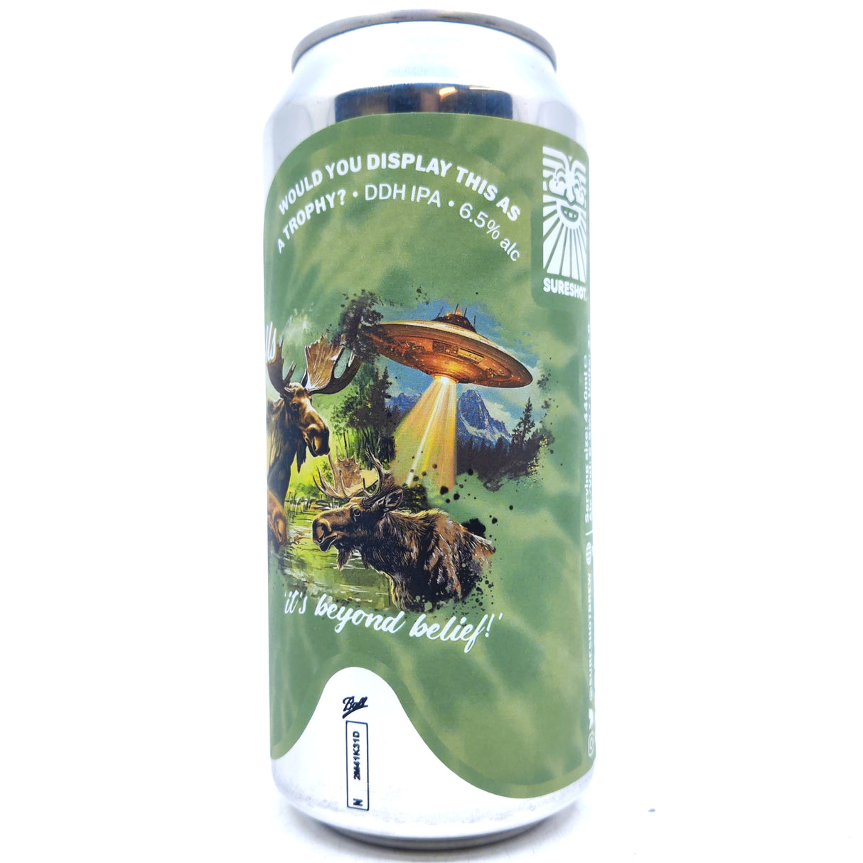 Sureshot Would You Display This As A Trophy? DDH IPA 6.5% (440ml can)-Hop Burns & Black