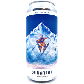 Duration Avalanche Pale Ale 5.2% (440ml can)-Hop Burns & Black