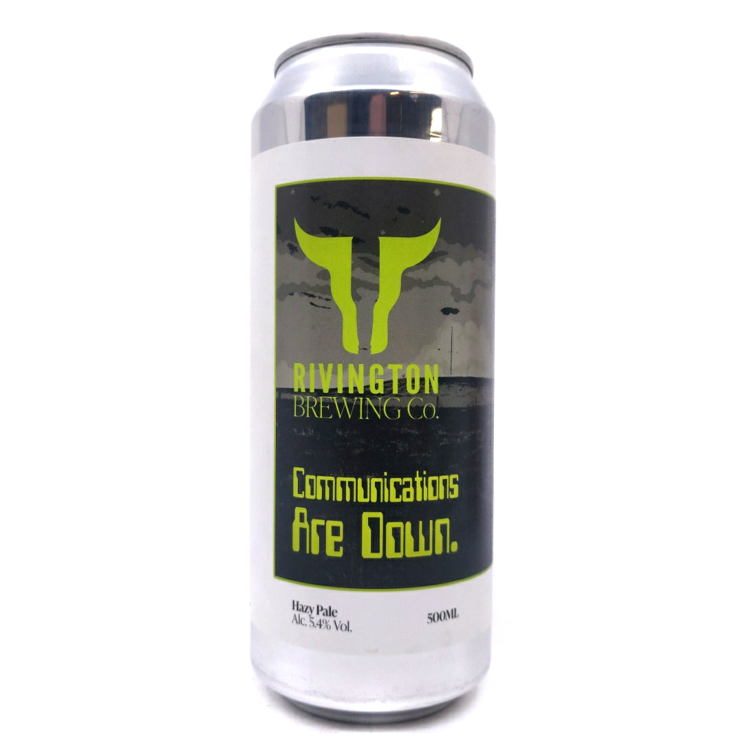 Rivington Communications Are Down Pale Ale 5.4% (500ml can)-Hop Burns & Black