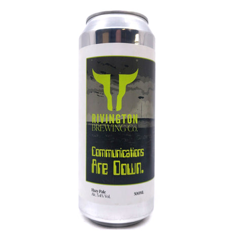 Rivington Communications Are Down Pale Ale 5.4% (500ml can)-Hop Burns & Black