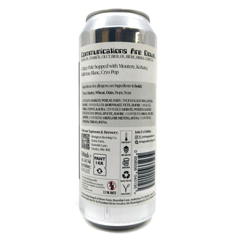Rivington Communications Are Down Pale Ale 5.4% (500ml can)-Hop Burns & Black