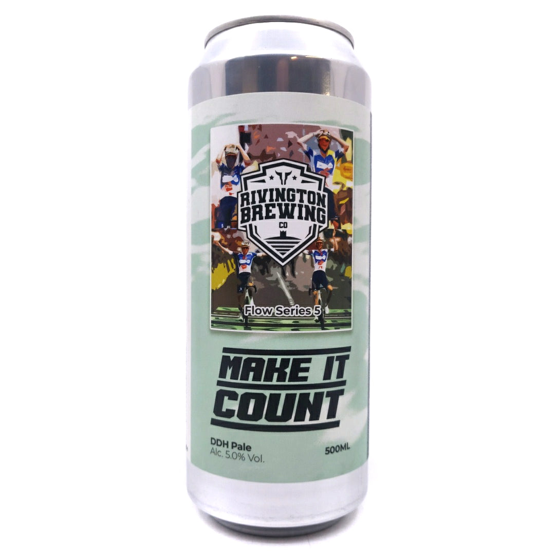 Rivington Make It Count Pale Ale 5% (500ml can)-Hop Burns & Black