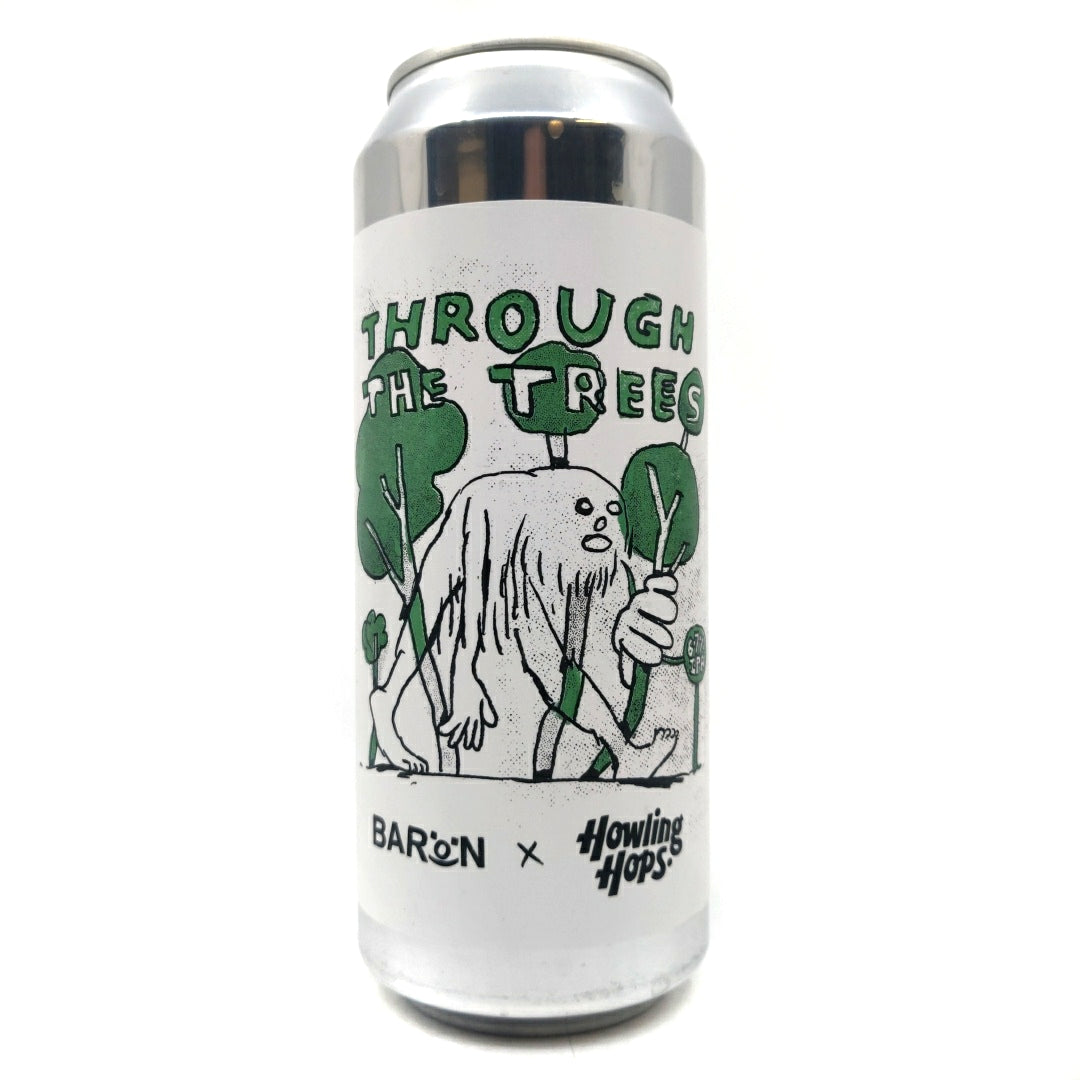 Baron Brewing x Howling Hops Through The Trees IPA 6.7% (500ml can)-Hop Burns & Black