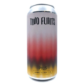 Two Flints Pils 5% (440ml can)-Hop Burns & Black